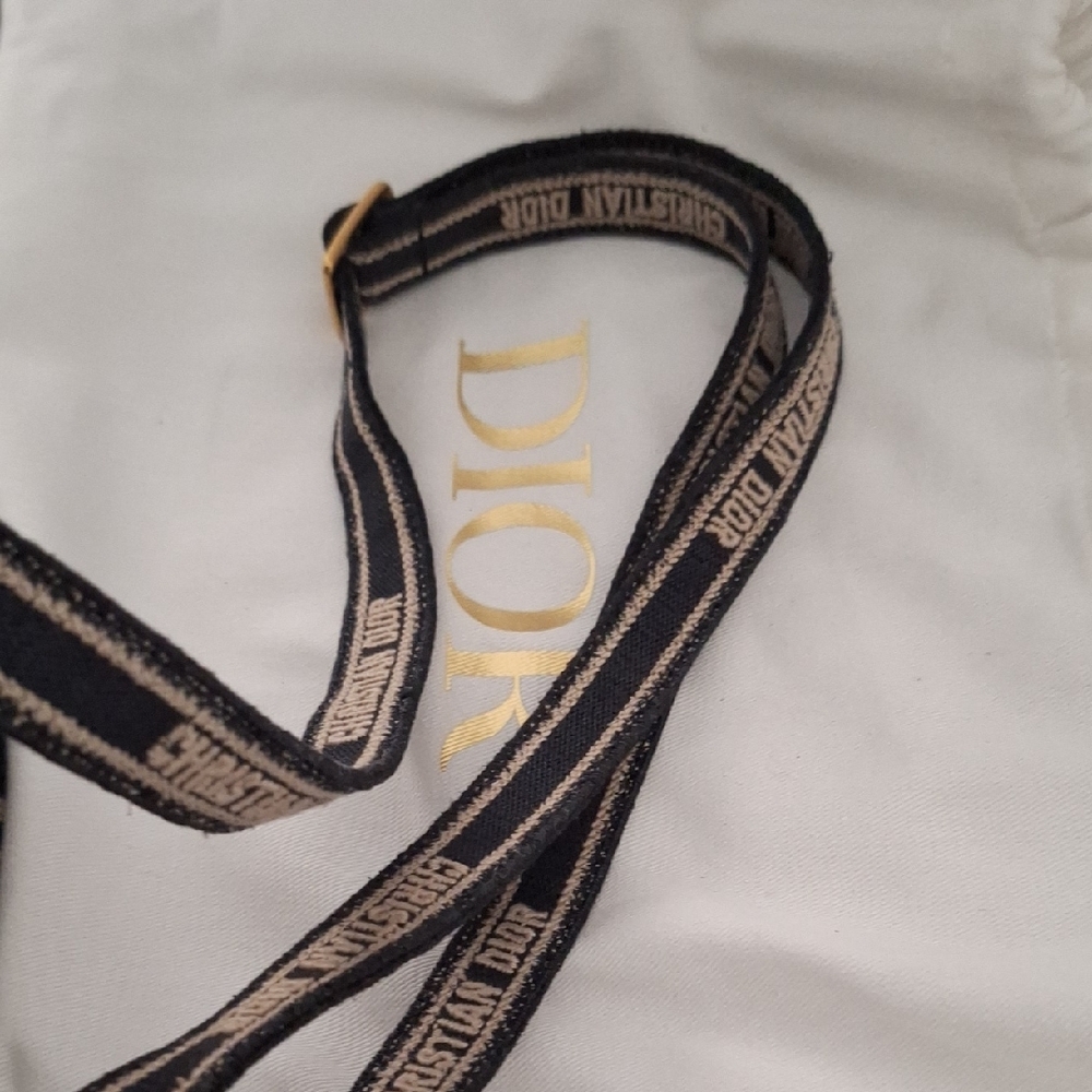 Dior Navy and Cream Mini Book Tote Bag - Picture 3 of 6